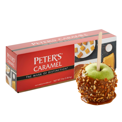 Peter's Chocolate 5 lb caramel loaf block for bulk candy making and baking