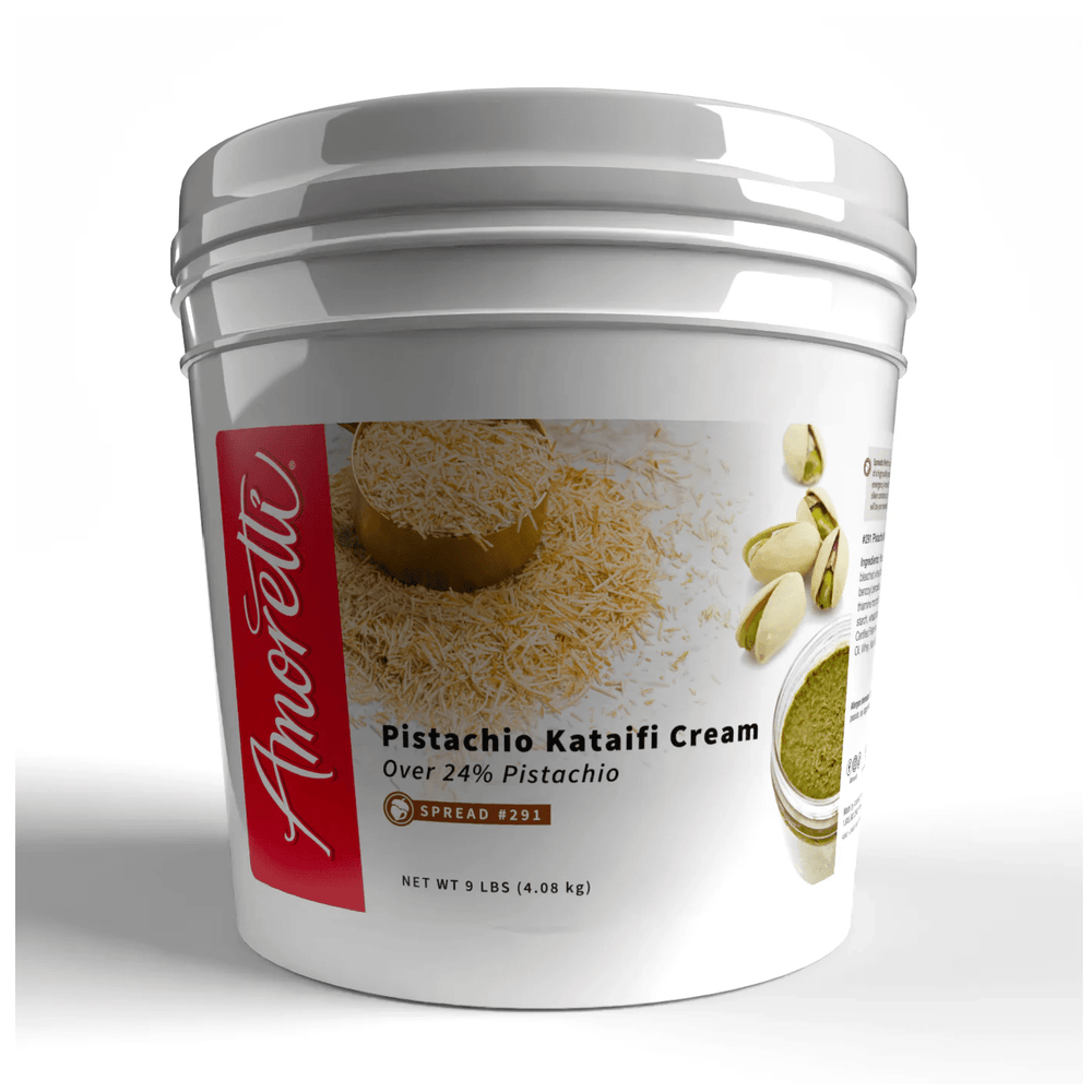 Pistachio Kataifi Mix Cream Filling 24% for Dubai Chocolate by Amoretti - CaljavaOnlineAMRTI-291-9LBFilling