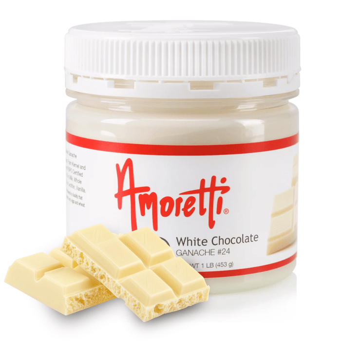 Premium White Chocolate Ganache by Amoretti - Bakery Glaze & Pastry Filling - CaljavaOnlineAMRTI-24-1LBGanache