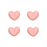 Small Heart Royal Icing Decorations (Bulk) - Pink - CaljavaOnlineY1344-PKCupcake Decorations