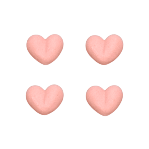 Small Heart Royal Icing Decorations (Bulk) - Pink - CaljavaOnlineY1344-PKCupcake Decorations