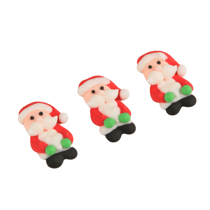 Standing Santa Royal Icing Decorations (Bulk) - CaljavaOnlineY2440Cupcake Decorations