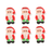 Standing Santa Royal Icing Decorations (Bulk) - CaljavaOnlineY2440Cupcake Decorations