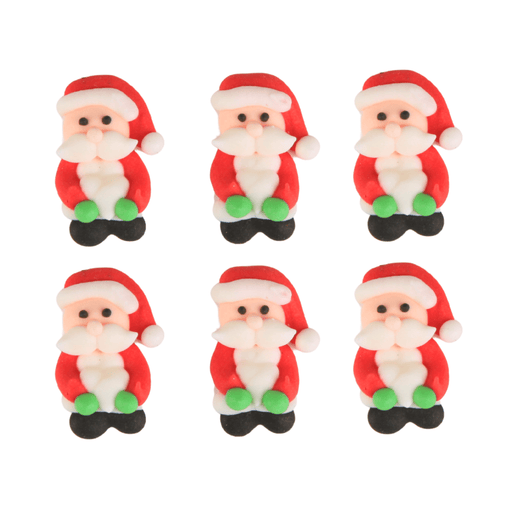 Standing Santa Royal Icing Decorations (Bulk) - CaljavaOnlineY2440Cupcake Decorations