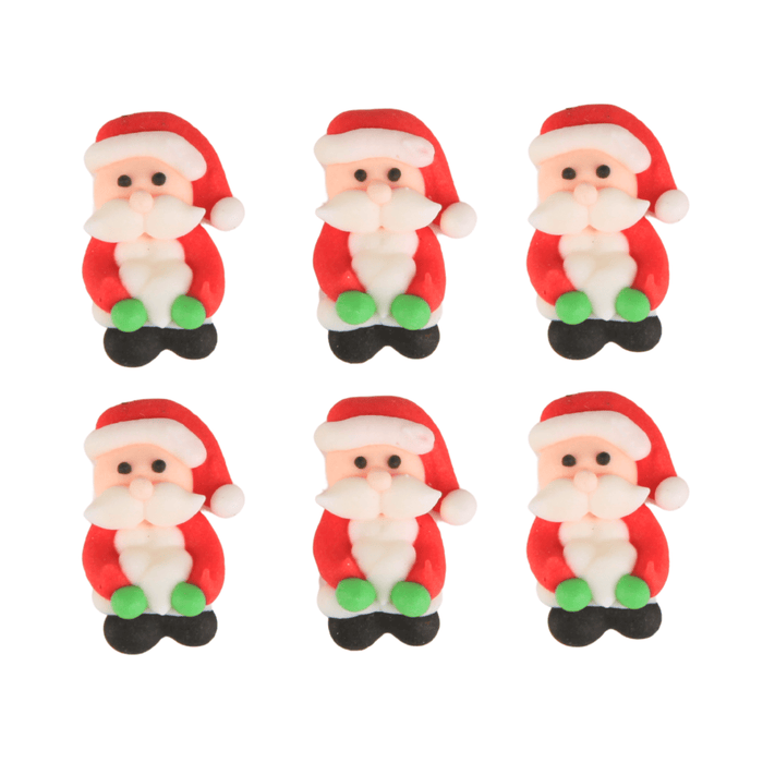 Standing Santa Royal Icing Decorations (Bulk) - CaljavaOnlineY2440Cupcake Decorations