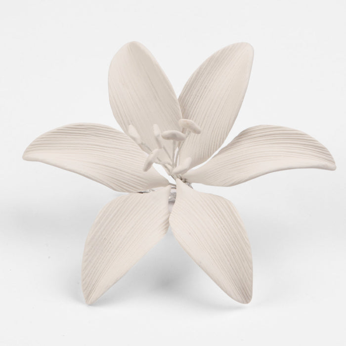 Stargazer Lily - White - CaljavaOnlineSTGWHGumpaste Flowers