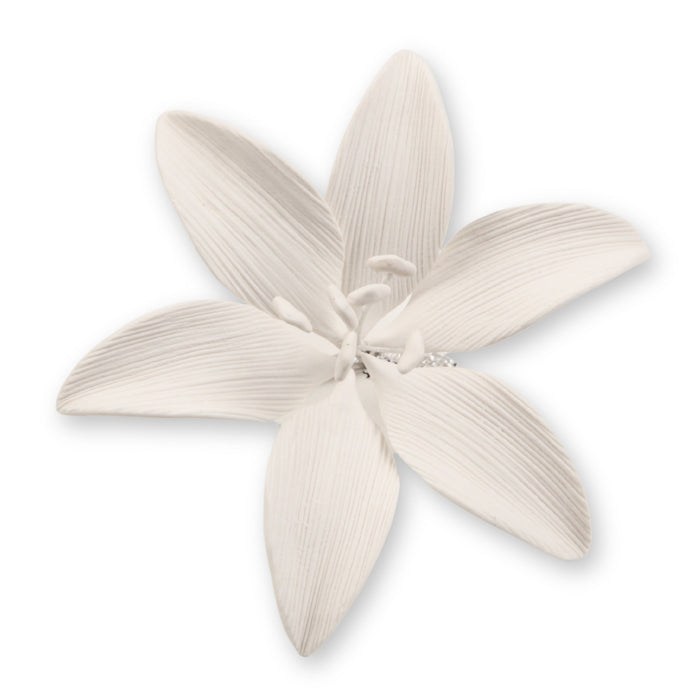 Stargazer Lily - White - CaljavaOnlineSTGWHGumpaste Flowers