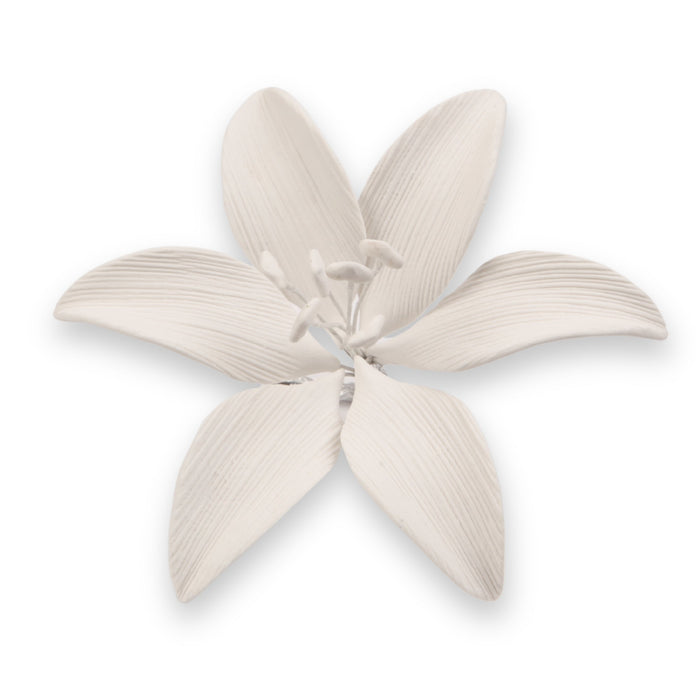 Stargazer Lily - White - CaljavaOnlineSTGWHGumpaste Flowers