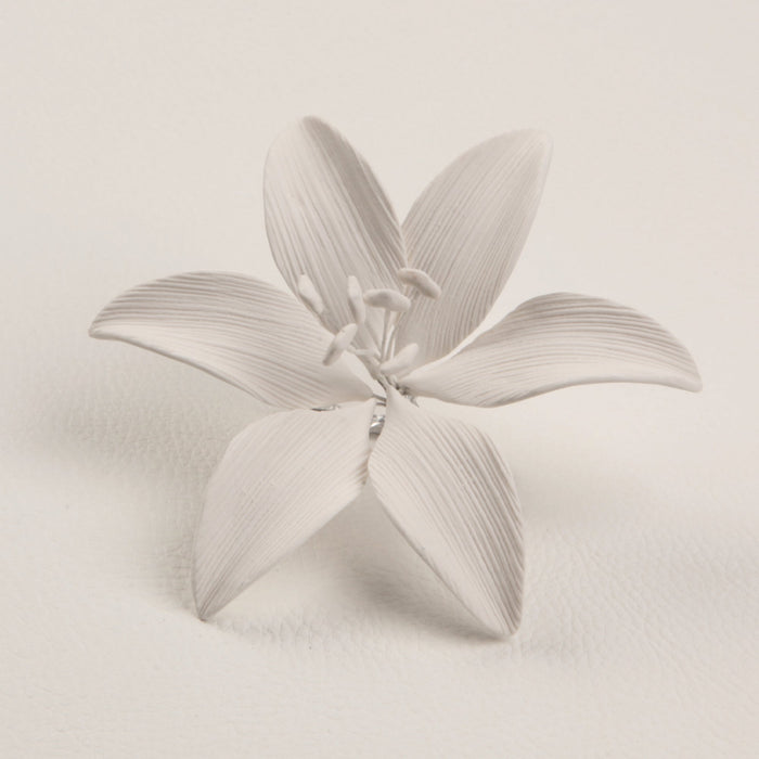Stargazer Lily - White - CaljavaOnlineSTGWHGumpaste Flowers