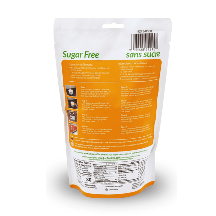 Sugar Free Hard Candy Mix by LorAnn – Easy Mix Base for Isomalt Candies & Lollipops - CaljavaOnline4215-0000