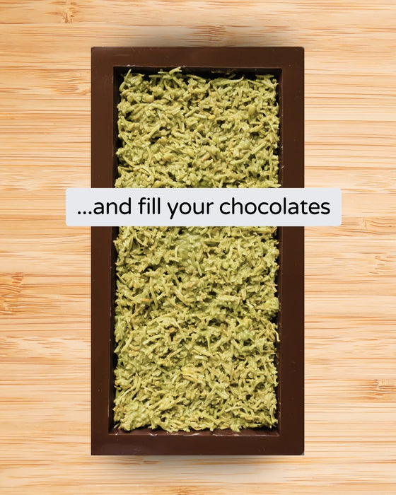 All-natural vegan kataifi dough for Dubai chocolate bars and Middle Eastern desserts. Crispy shredded phyllo, professional quality by Caljava