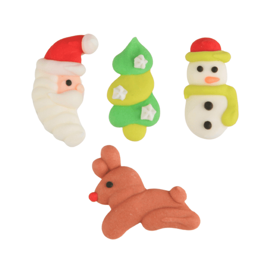 Vintage Christmas Set Royal Icing Decorations (Bulk) - CaljavaOnlineY2438Cupcake Decorations