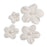 White Blossoms w/ Pearl Centers - CaljavaOnlineWRP5-5CMWHGumpaste Flowers