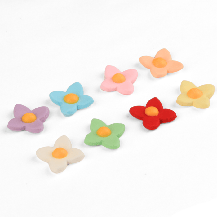 Wildflower Sugar Flower Toppers - CaljavaOnlineP-4PFSCupcake Decorations
