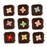 Wildflower Sugar Flower Toppers - CaljavaOnlineP-4PFSCupcake Decorations
