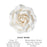 White Rose Sugar Flower Cake Topper handmade from Gum Paste. Readymade edible cake decoration for decorating wedding cakes and birthday cakes. Professional cake supply cake decoration. White Sugar Flower Cake Decoration. Edible cake topper. Caljava