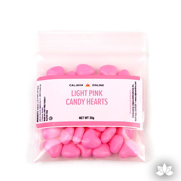 Light Pink Candy Hearts - 35g — CaljavaOnline