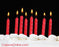 Classic Bright Red Candles