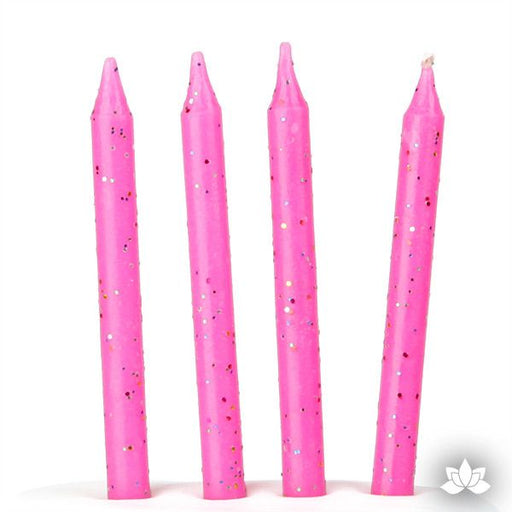 Add a little twist to your birthday with these Pink Glitter Birthday Candles. Perfect for adding that essential element to your birthday cake, cupcake or dessert that makes it a special moment to remember. 
