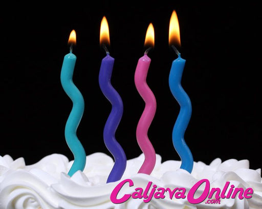 Cool Color Wavy Candles