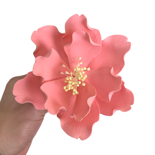 Pink Peony Sugar Flower Cake Topper Gum Paste Flower for Cake Decorating. Caljava