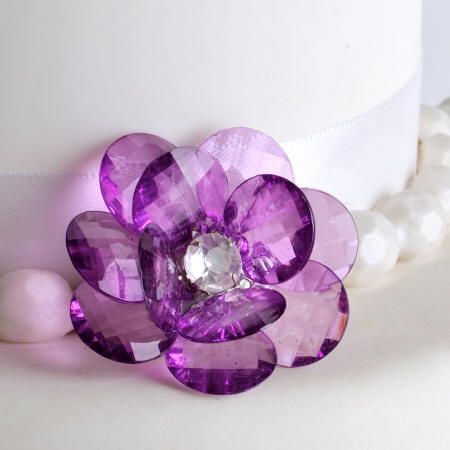 Purple Flower Buttons