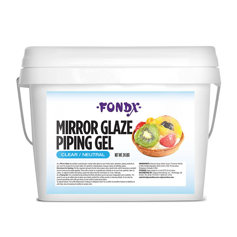 FondX Mirror Glaze Piping Gel 24 lb - Clear