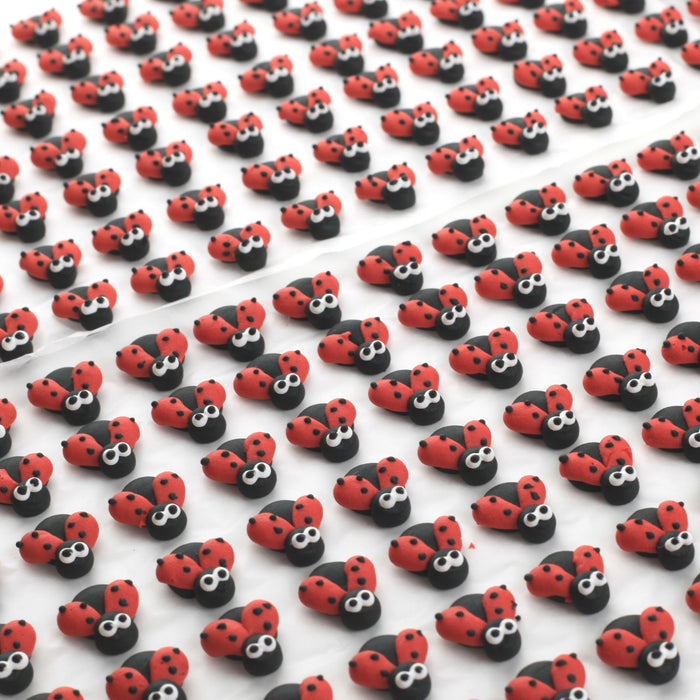 Java Ladybug Mini Ladybug Royal Icing Decorations (Bulk) — CaljavaOnline