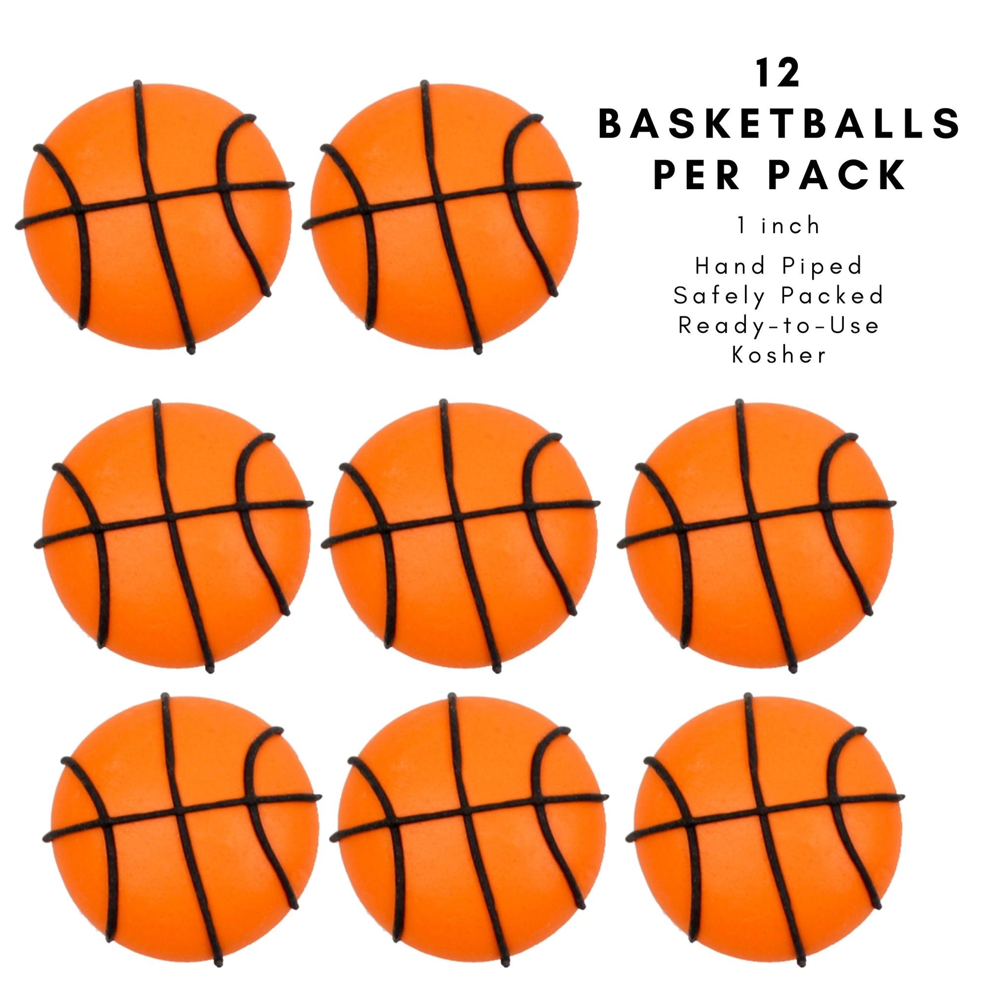 Basketball Royal Icing Toppers Retail Pack — CaljavaOnline
