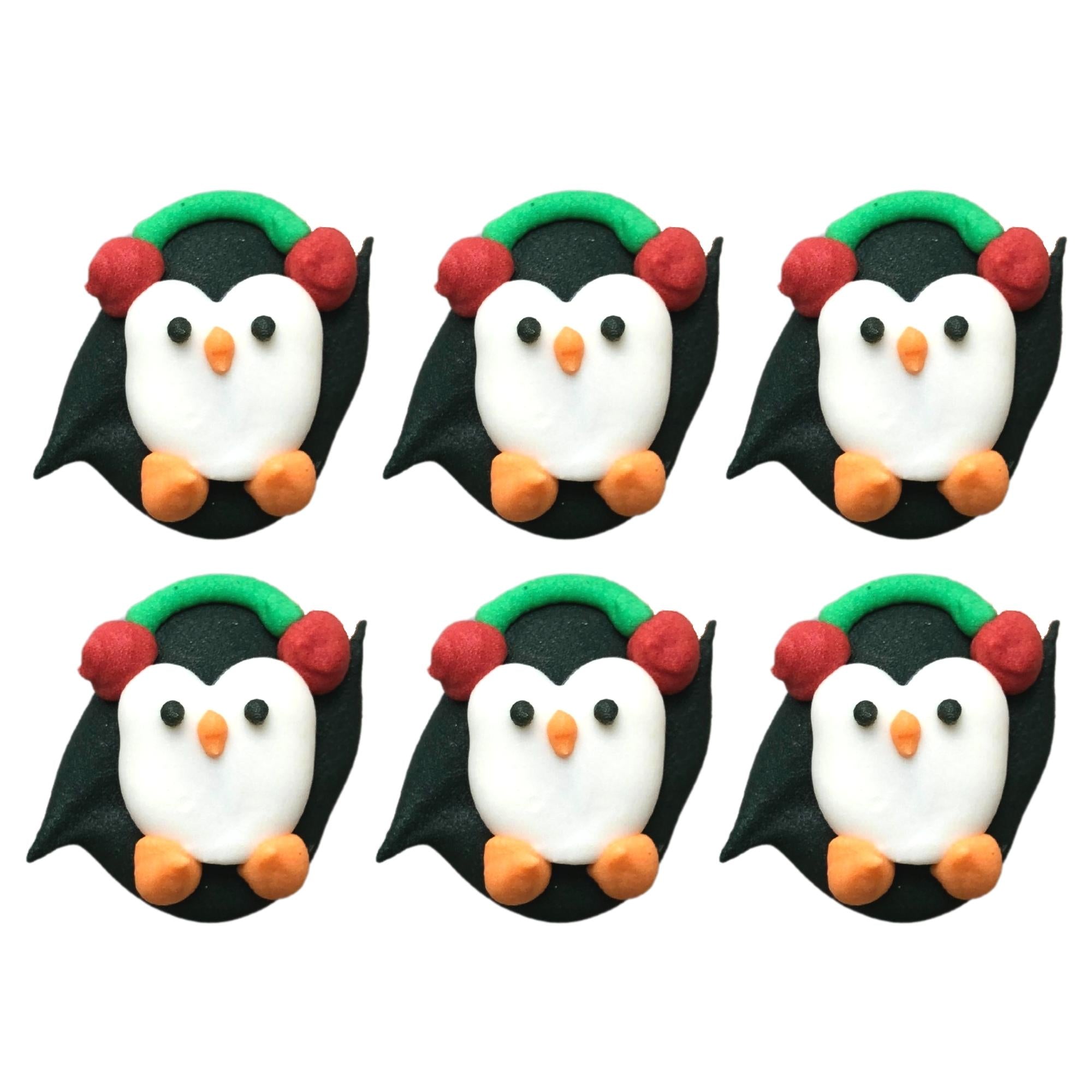 Dancing Penguin Royal Icing Decorations (Bulk)