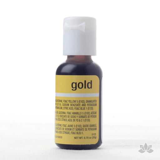 Gold Food Color Soft Gel great for adding color to your icings and other edible treats.