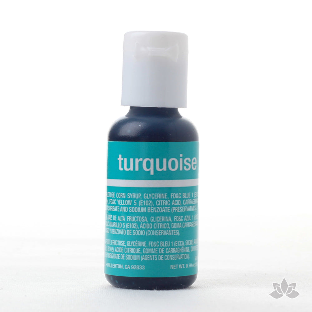 Turquoise Food Color Soft Gel great for adding color to your icings and other edible treats.