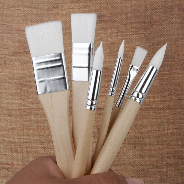 Painting Brushes Set Craft Tools, Cake Decorating Tools Fondant Painting Brushes  Cake Toppers 3 Pcs Brush Set Thin Brushes 