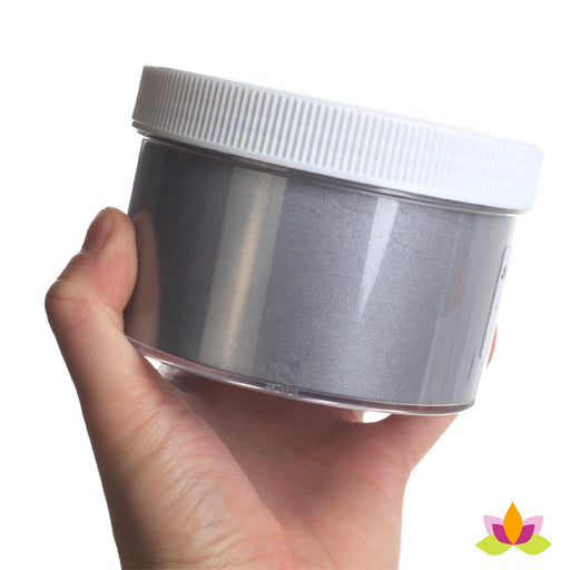 Edible Silver luster dust color perfect for cake decorating fondant cakes & wedding cakes. FDA Approved. Food color. Wholesale cake supply.