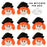 Witch Face Royal Icing Decorations (Bulk)
