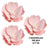 Pink Gumpaste Magnolia Cake Topper and Cake Decoration perfect for Cake Decorating rolled fondant wedding cakes and rolled fondant birthday cakes. Wholesale bakery supplies. Cake topper