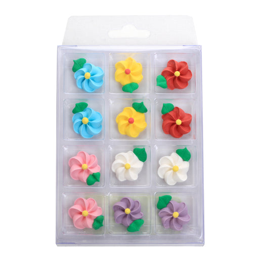 Drop Flower with Leaves Retail Pack - Assorted Colors