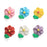 Drop Flower with Leaves Retail Pack - Assorted Colors