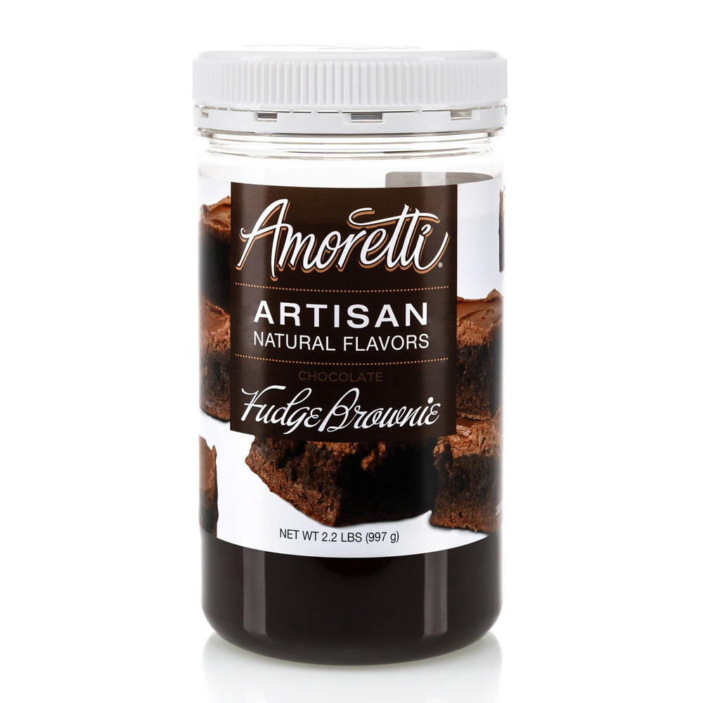 Natural Chocolate Fudge Brownie Artisan Flavor by Amoretti