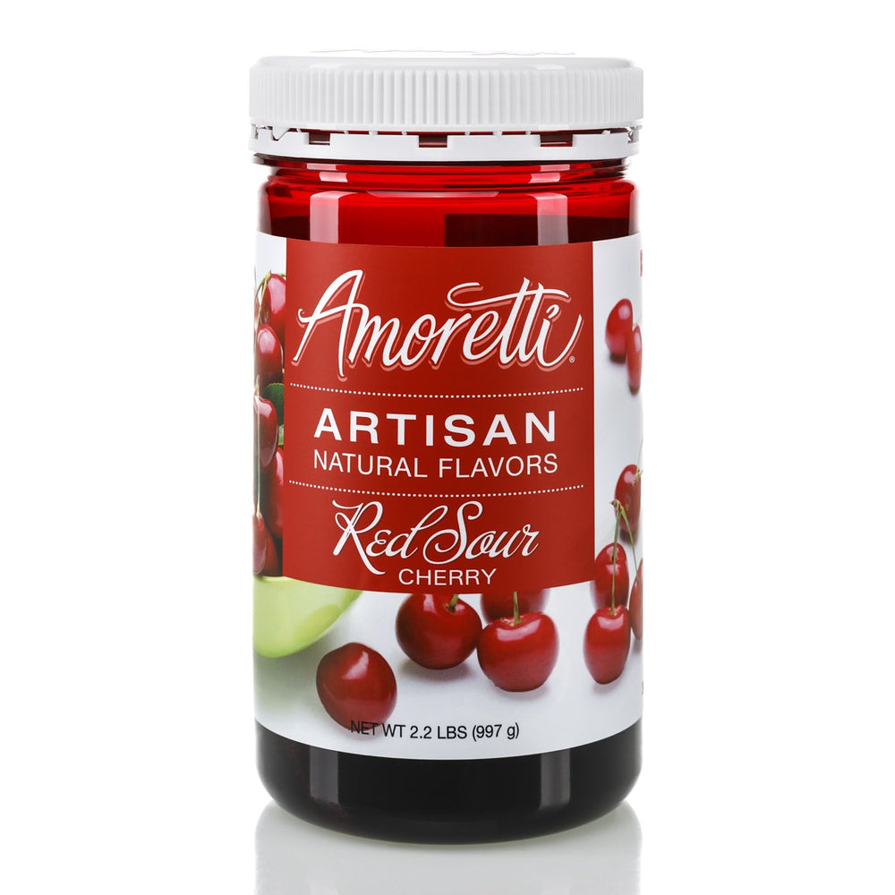 Natural Red Sour Cherry Artisan Flavor by Amoretti