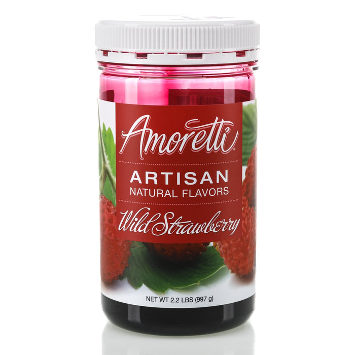 Natural Wild Strawberry Artisan Flavor by Amoretti