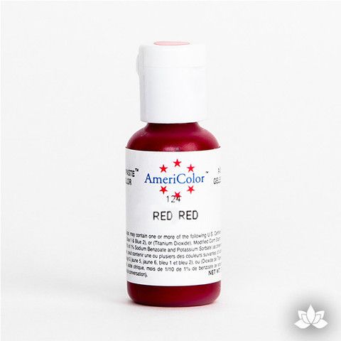 Red Red AmeriColor Soft Gel Paste Food Color is perfect for coloring buttercream, icing, and fondant for decorated cakes and cupcakes. Wholesale edible food coloring.