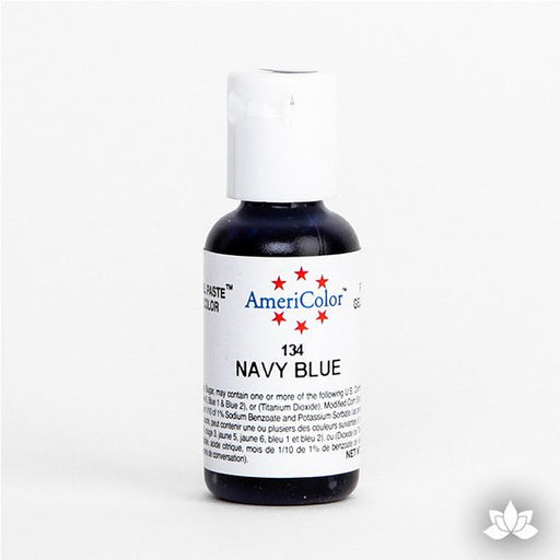 Navy Blue AmeriColor Soft Gel Paste Food Color is perfect for coloring buttercream, icing, and fondant for decorated cakes and cupcakes.Wholesale edible food coloring.