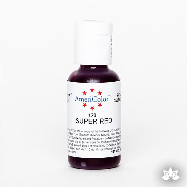 Super Red AmeriColor Soft Gel Paste Food Color is perfect for coloring buttercream, icing, and fondant for decorated cakes and cupcakes. Wholesale edible food coloring.