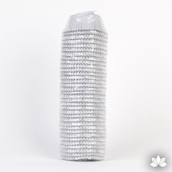 500 Foil Baking Cups - White (Sleeve)