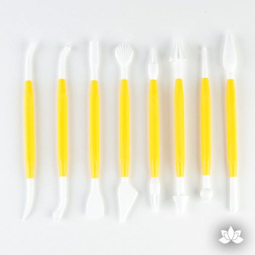 This great collection of modelling tools can be used with icing, fondant, gumpaste etc. Pack includes: Bone Tool, Shell &amp; Blade Tool, Ball Tool, Scallop &am