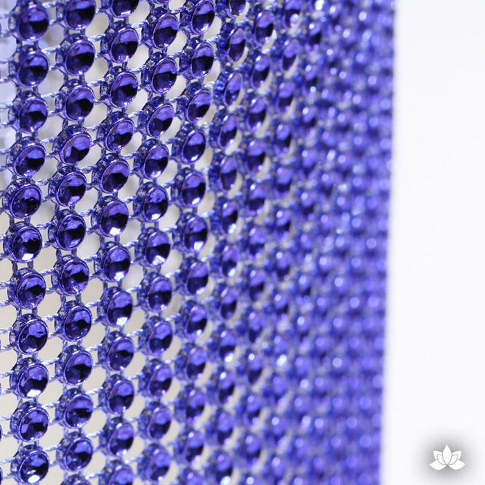 Regal Purple Glam Ribbon - Cake Wrap Add bling to your cake with Glam Ribbon Diamond Cake Wraps. Perfect for cake decorating rolled fondant cakes & wedding cakes. Cake decoration. Diamond Mesh.