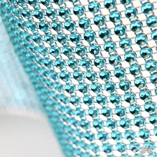 Teal Glam Ribbon - Cake Wrap Add bling to your cake with Glam Ribbon Diamond Cake Wraps. Perfect for cake decorating rolled fondant cakes & wedding cakes. Cake decoration. Diamond Mesh.