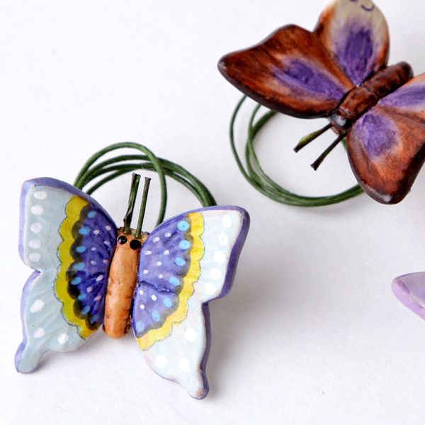 Resin Butterfly Charm
