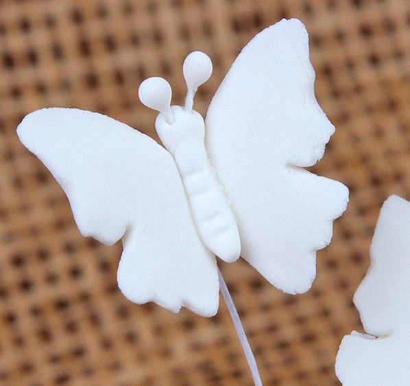 Assorted Small Butterflies - White — CaljavaOnline